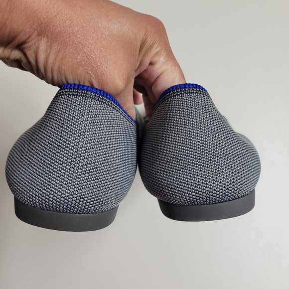 Rothy's The Point Cloud Grey Birdseye Flats Size 11. - Picture 9 of 14